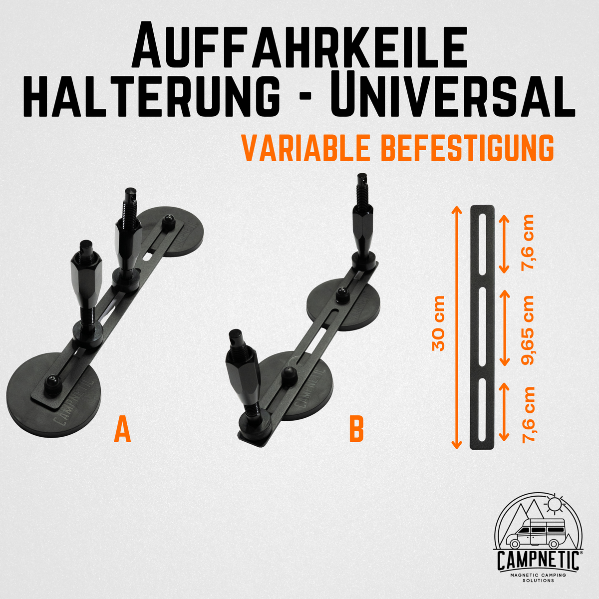 Universal Halterung für Unterlegkeile magnetisch ohne bohren