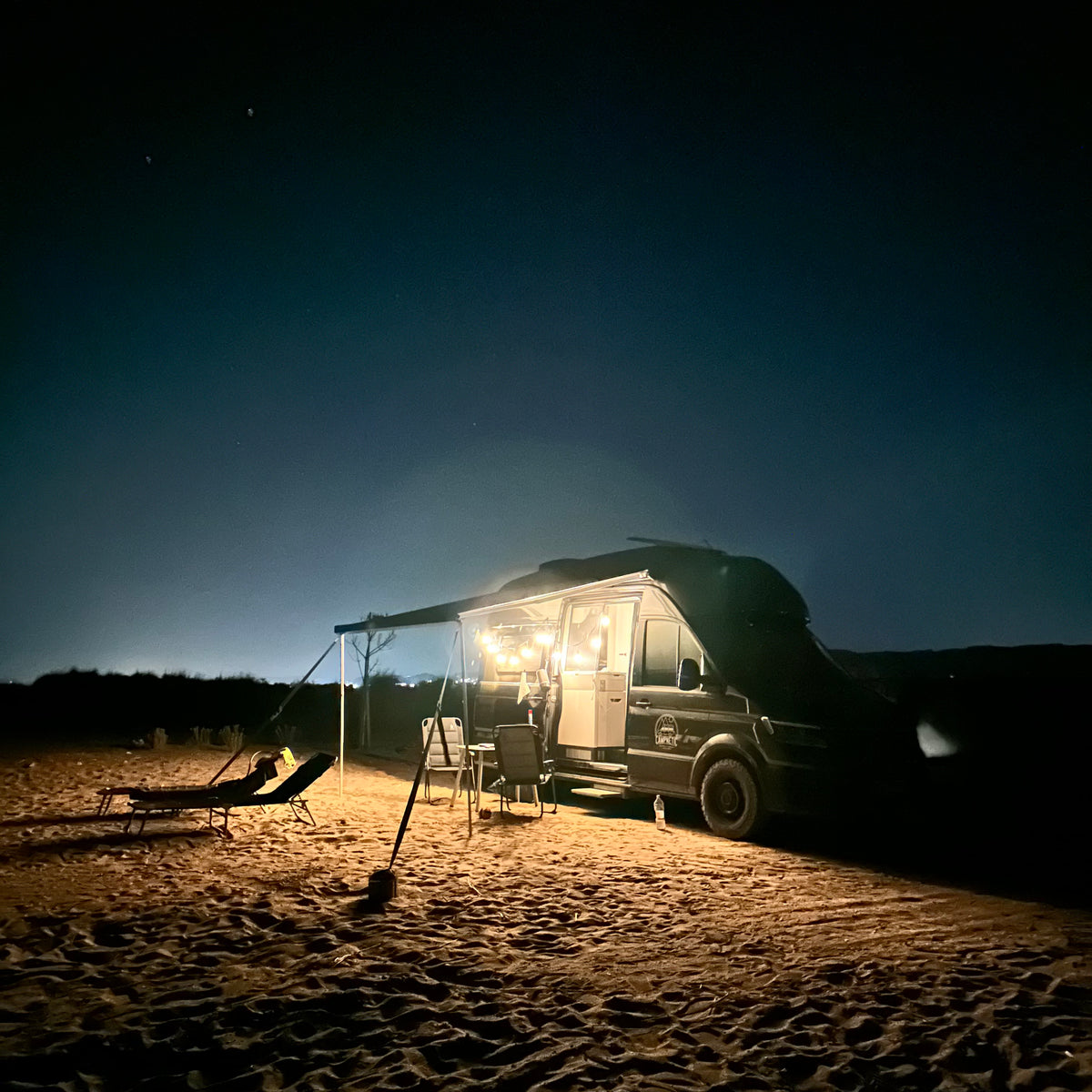 Magnetische Camping Lichterkette mit Solarpanel