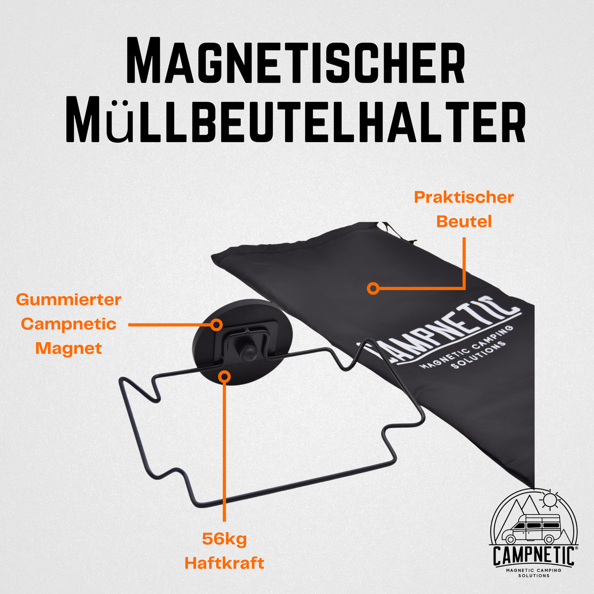 Magnetischer Müllsackhalter