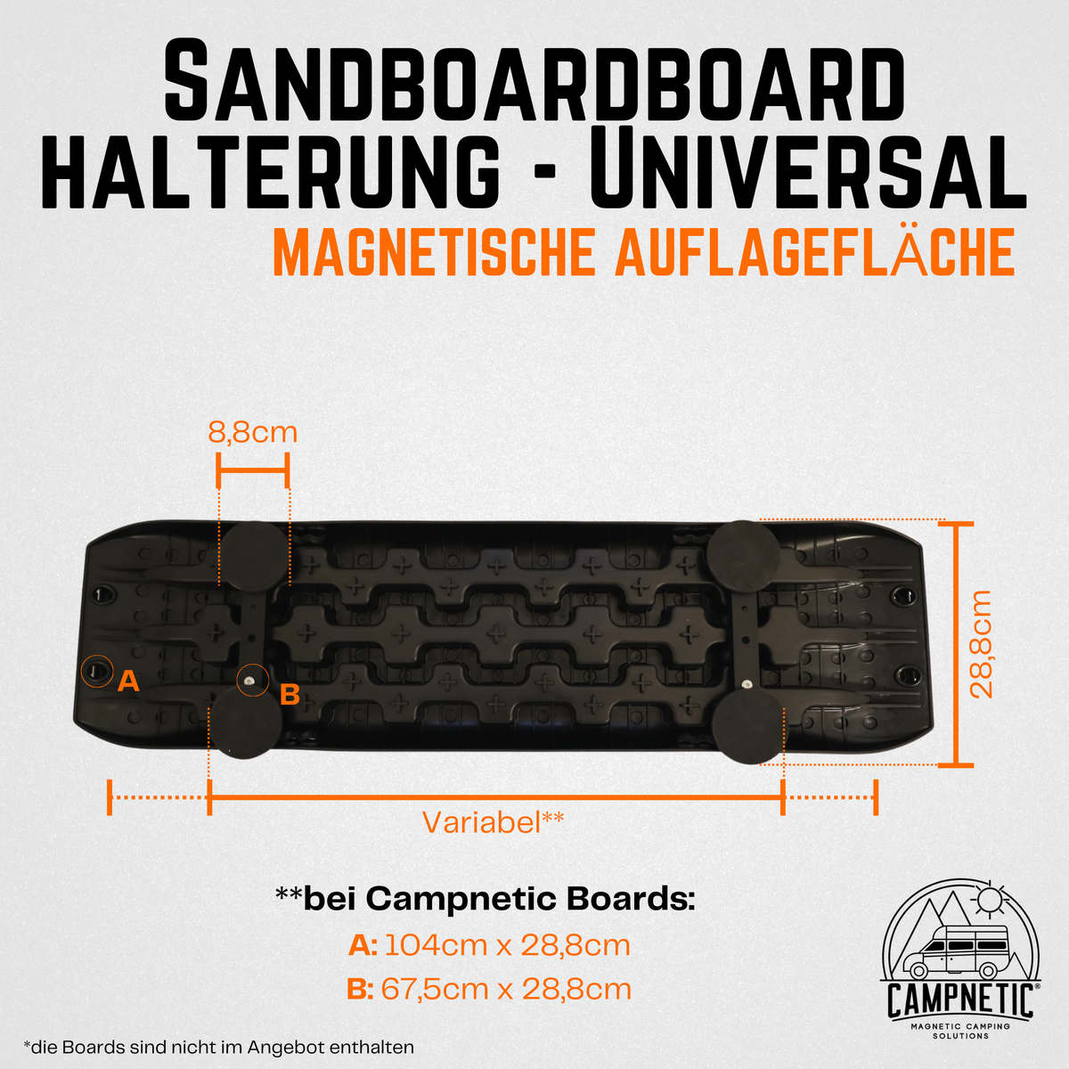 Magnetische Sandboard Halterung - Universal