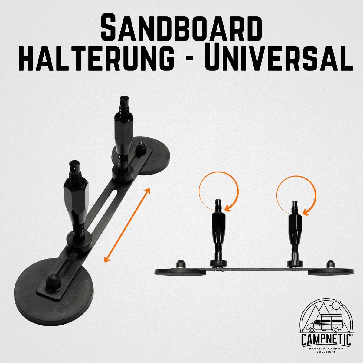 Sandbleche Halterung universal magnetisch für Sandboards