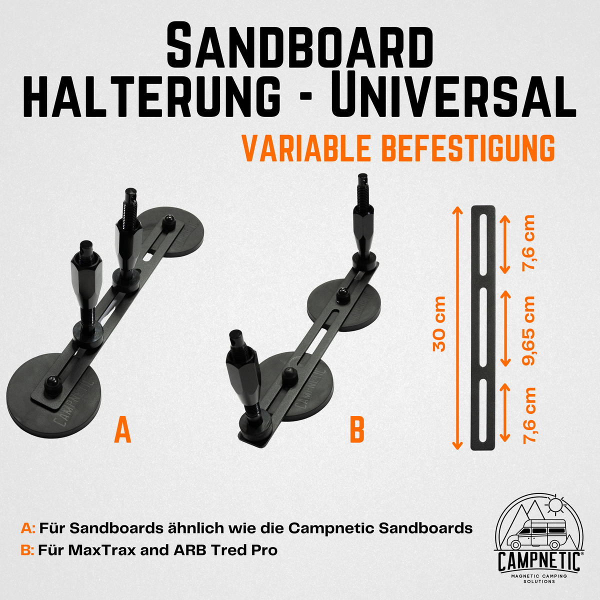 Sandbleche Halterung mit magnet ohne bohren für Sandboards